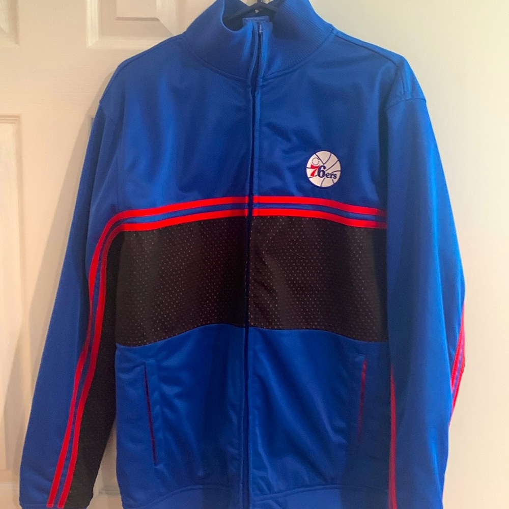 Philadelphia 76ers Track Jacket NWOT